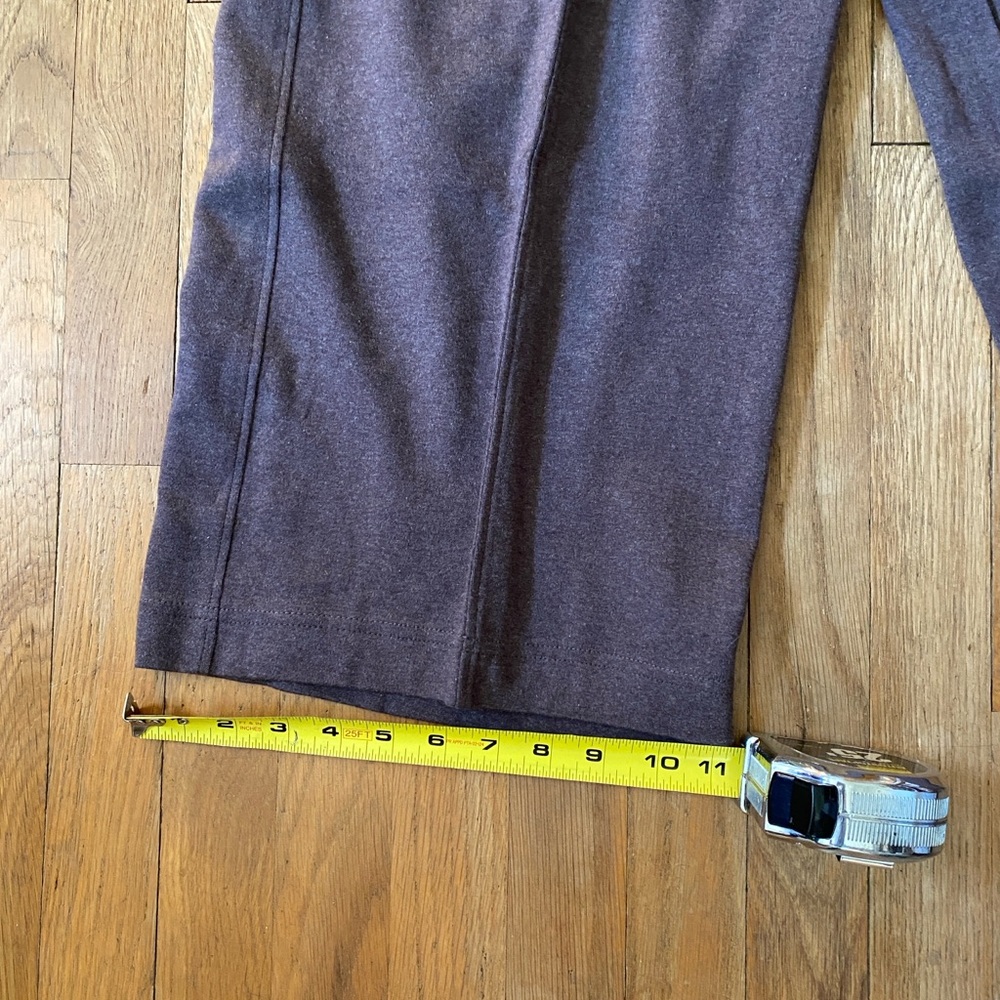 NWT Pact Organic Airplane Pintuck Wide Leg Pant - Chocolate Heather - Large 26in - Picture 8 of 9